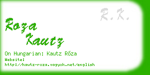 roza kautz business card