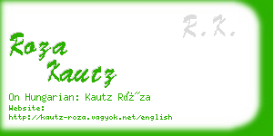 roza kautz business card